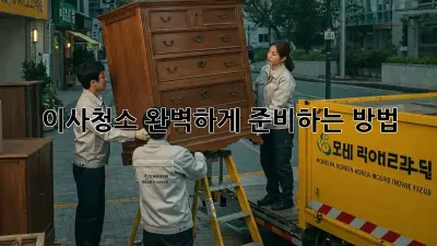 이사청소, 완벽하게 준비하는 방법! ✨
